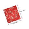 ADOCARN Japanese Style Bento Packing Cloth Fabric Wrapping Cloth with Cherry Blossom and Rabbit Print Red Untwisted Yarn Lightweight Design Convenient to Carry for Lunch Box view 2