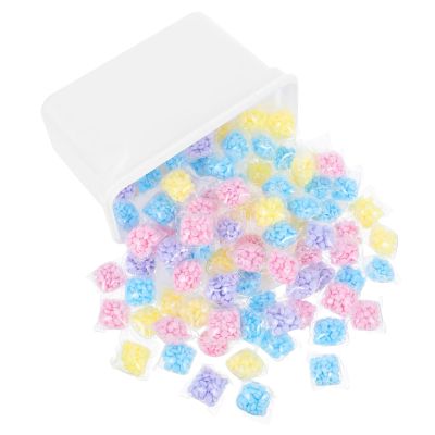FreshCart Basics Capsules Static Microcapsules with Laundry 100pcs Booster Scent Beads Gentle Residue-Free Softener Reduces Random Color and Fabric for Bathroom and Hand Washing