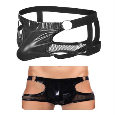 comeondear Mens Sexy Thongs Underwear Bulge Pouch Jock Straps for Men Black