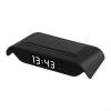 Solar Powered Car Dashboard Clock Digital Thermometer, Stick-On 24H Display With Night Light Auto Brightness, For Vehicle Interior view 1