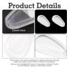 24 Pairs Glasses Nose Pads Silicone,15mm/0.6in Non-Slip Spectacle Nose Pads for Glasses Stick On,Teardrop-Shaped Air Chamber Replacement Nose Cushions for Glasses view 3