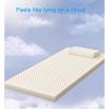 Thick Memory Foam Mattress Pad with Natural Latex - Breathable Hypoallergenic Support for Ultimate Comfort in Bedroom & Living Room - Pressure Relief & Softness view 3