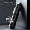Digital Display/Non-Display 2 Types Nose Hair Trimmer Electric Ear Eyebrow Groomer Rechargeable Type-C Washable Men Women(Black up) view 4