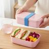 Dplolng 5 Pcs Bento Box Strap,Lunch Box Band Bento Boxes Band Elastic Strap for Lunch Boxes Fixing Bands Replacement for Office Classroom Picnic Camping Outdoors Meals,5 Colors view 4