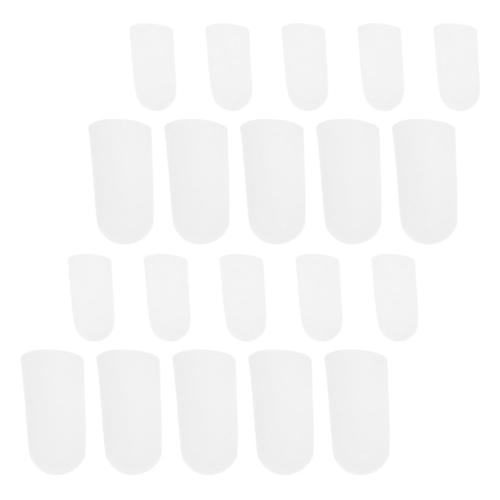 PAMINGONO 10 Pairs Silicone Toe Sleeve Tube Closed Toe Protector Comfortable Foot Cover with Fine Workmanship Delicate Details Excellent Durability Practicality for High Heel Shoe Protection