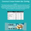 Vieve Protein Bars - Coconut Craze Flavour - High Protein 15g - High Fibre, 1.1g Sugar, Gluten Free Snacks for Snacking & Post-Workout Nutrition - Real Coconut Pieces - 12-Pack Box view 4