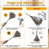 19-49Inch Feather Cleaning Tool,Extendable & Bendable Ostrich Feather Duster with Handle Reusable Feathers Cleaning Supplies for Ceiling Fan, Blinds, Car view 3