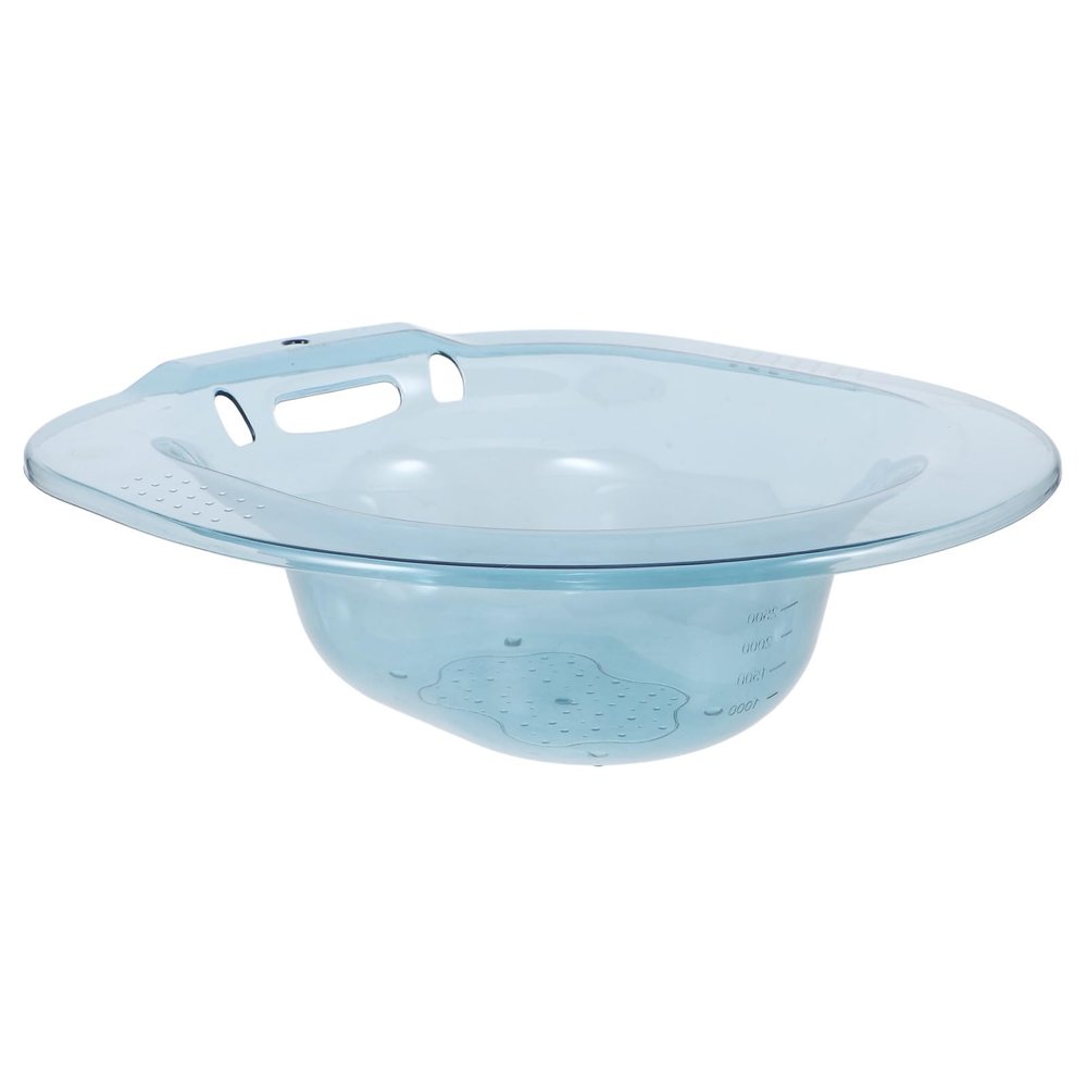 SWETRACE Care Basin Sitz Bath Basin for Postpartum Care Wide and Deep Thickened Pet Material Easy to Wash Blue Practical Sitz Bath for Pregnant Women and Elderly