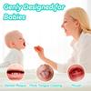 Foily 60-Pack Baby Tongue Cleaner Gauze with 2 Finger Toothbrush Gentle Newborn Oral Care, Disposable Toddler Tooth Brush for 0-24 Months Tooth Mouth Gum Clean (Square Style) view 3