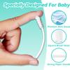 Foily 60-Pack Baby Tongue Cleaner Gauze with 2 Finger Toothbrush Gentle Newborn Oral Care, Disposable Toddler Tooth Brush for 0-24 Months Tooth Mouth Gum Clean (Square Style) view 4