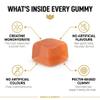 Muscle Munch Creatine Monohydrate Gummies 5000mg - BCAA, L-Taurine & B12 - Vegan Pre Workout for Men and Women - Sugar Free, Gluten Free, Non-GMO - Peach Flavour, 120 Count (30 Servings) view 3