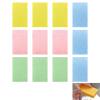 12 Pack Pop Up Sponges, Compostable Sponges, Biodegradable Non-Scratch Reusable Dish Sponge, High Absorbency Cleaning Pads for Kitchen, Pots, Pans, Sinks - Soft, Durable(Pink, Green, Blue, Yellow) view 1