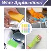 12 Pack Pop Up Sponges, Compostable Sponges, Biodegradable Non-Scratch Reusable Dish Sponge, High Absorbency Cleaning Pads for Kitchen, Pots, Pans, Sinks - Soft, Durable(Pink, Green, Blue, Yellow) view 4