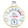 Auratrove Sauna Thermometer and Hygrometer, Metal Arched Glass for dial for Steam Room, Accurate Temp 10-120C & Humidity 0-100% Monitor, 10x10cm view 2