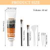 Mirriverse Dishwasher Basket Repair Glue 50ml Grey, Liquid Rubber Kit with Nozzle Spatula 2 Brushes, Silicone Sealant Waterproof Rust-Proof view 2