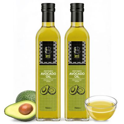 Besti Avocado Oil Cooking 750ml 2 Pack - Refined Cooking Avocado Oil for Everyday Recipes - Kosher Certified, Neutral Pantry Staple