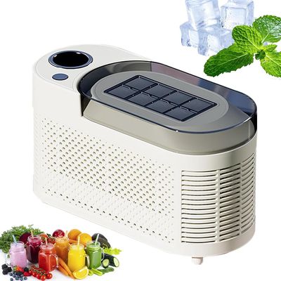 Portable Countertop Ice Maker Machine, Mini Electric Ice Cube Maker, 8 Cubes Ready in 10 Minutes, Low Noise and Energy Saving, for Home Camping RV Car