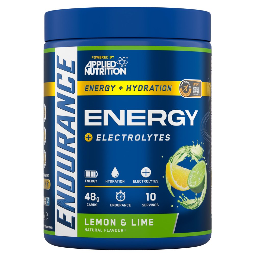 Endurance Energy Drink Powder High in Carbohydrates and Electrolytes Quick Energy for Performance Sports (500g - 10 Servings) (Lemon & Lime)