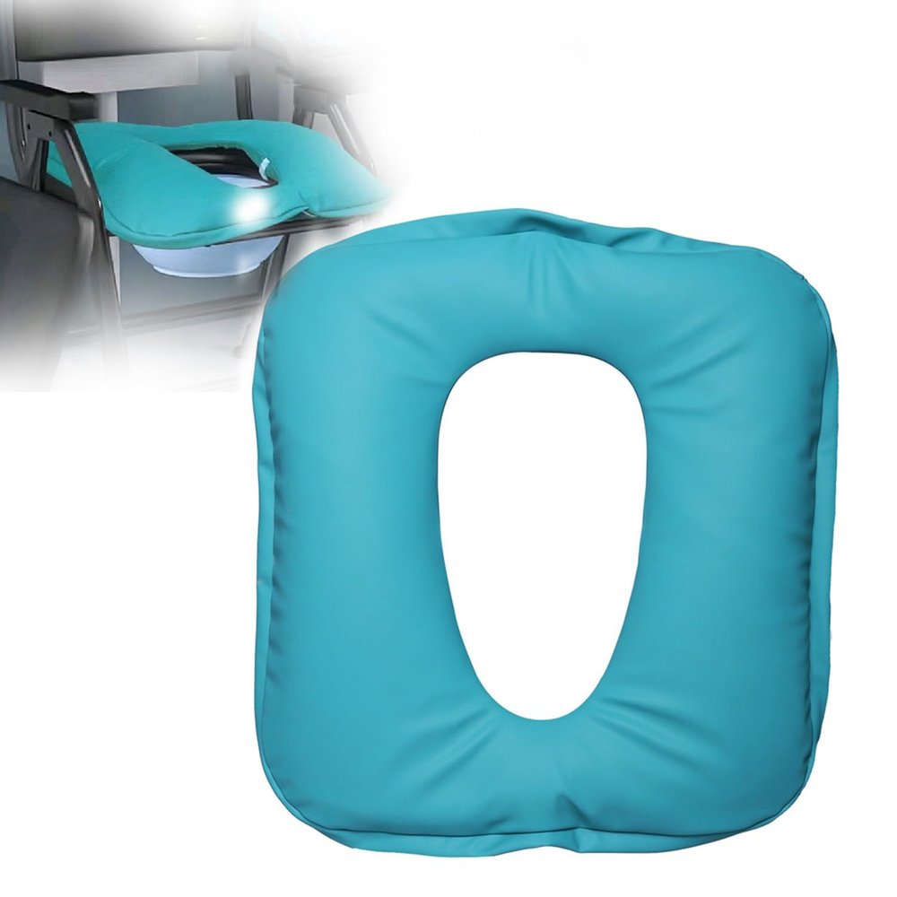 Commode Seat Cushion Thick Pad for Toilet Chair and Wheelchair - Comfortable Support for Seniors, Tailbone Relief for Bedside Toilets