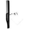 Abaodam Foldable Pocket Comb Folding Design, Plastic and Acrylic Material with Keyring Mirror for Men, Comfortable to Hold Small Square Shape for Travel and Trip Use view 1