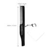 Abaodam Foldable Pocket Comb Folding Design, Plastic and Acrylic Material with Keyring Mirror for Men, Comfortable to Hold Small Square Shape for Travel and Trip Use view 2