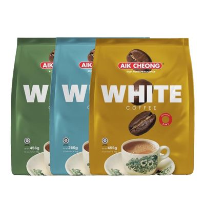 Aik Cheong White Coffee 12 Sachets (3 Packs) Assorted Malaysian Kopi Putih Instant Coffee Mix Quick & Convenient Coffee