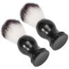 Adfaga 2PCS Premium Nylon Beard Brush Set for Men Professional Grooming Kit Ergonomic Handle Soft Facial Hair Care Travel Home Salon Use Black 4.1 Inch view 3