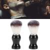 Adfaga 2PCS Premium Nylon Beard Brush Set for Men Professional Grooming Kit Ergonomic Handle Soft Facial Hair Care Travel Home Salon Use Black 4.1 Inch view 4