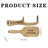 Bald Man Comb and Brush Set, Funny Wooden Hairless Grooming Tool for Hairless Men, Humorous Toothless Comb and Brush Gag Gift for Men, Birthday Prank Present (Natural Wood) view 2