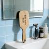 Bald Man Comb and Brush Set, Funny Wooden Hairless Grooming Tool for Hairless Men, Humorous Toothless Comb and Brush Gag Gift for Men, Birthday Prank Present (Natural Wood) view 4