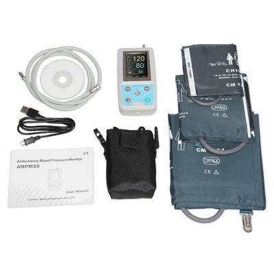 Ambulatory Blood Pressure Monitor | Medical Grade with PC Software | Includes Multiple Cuffs for Various Users