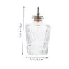PATKAW Vintage Glass Bottles Cocktail Mixing Set with Leak-Proof Seal, Removable Glass Plug, Household Bitter Bottles for Kitchen Storage, Set of 2 view 2