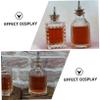 PATKAW Vintage Glass Bottles Cocktail Mixing Set with Leak-Proof Seal, Removable Glass Plug, Household Bitter Bottles for Kitchen Storage, Set of 2 view 3