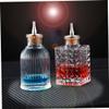 PATKAW Vintage Glass Bottles Cocktail Mixing Set with Leak-Proof Seal, Removable Glass Plug, Household Bitter Bottles for Kitchen Storage, Set of 2 view 4