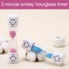 HDFHDF Hourglass Teeth Brushing Children's Hourglass 3 Minutes Toothbrush Clock Children 3 Minutes Smile Face Timer Birthday Gift Interesting (Blue, Pink) view 3
