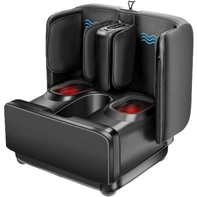 2 in 1 Foot and Calf Massager with Heat, Kneading, Vibration, and Compression for Relaxation and Muscle Relief