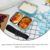 TINEASUR 10pcs Elastic Bands for Bento Box Reusable Bento Box Belts with Ergonomic Design Easy to Hold Black Blended Fabric Simple Color Matching High-Looking Style for Kitchen Storage view 3