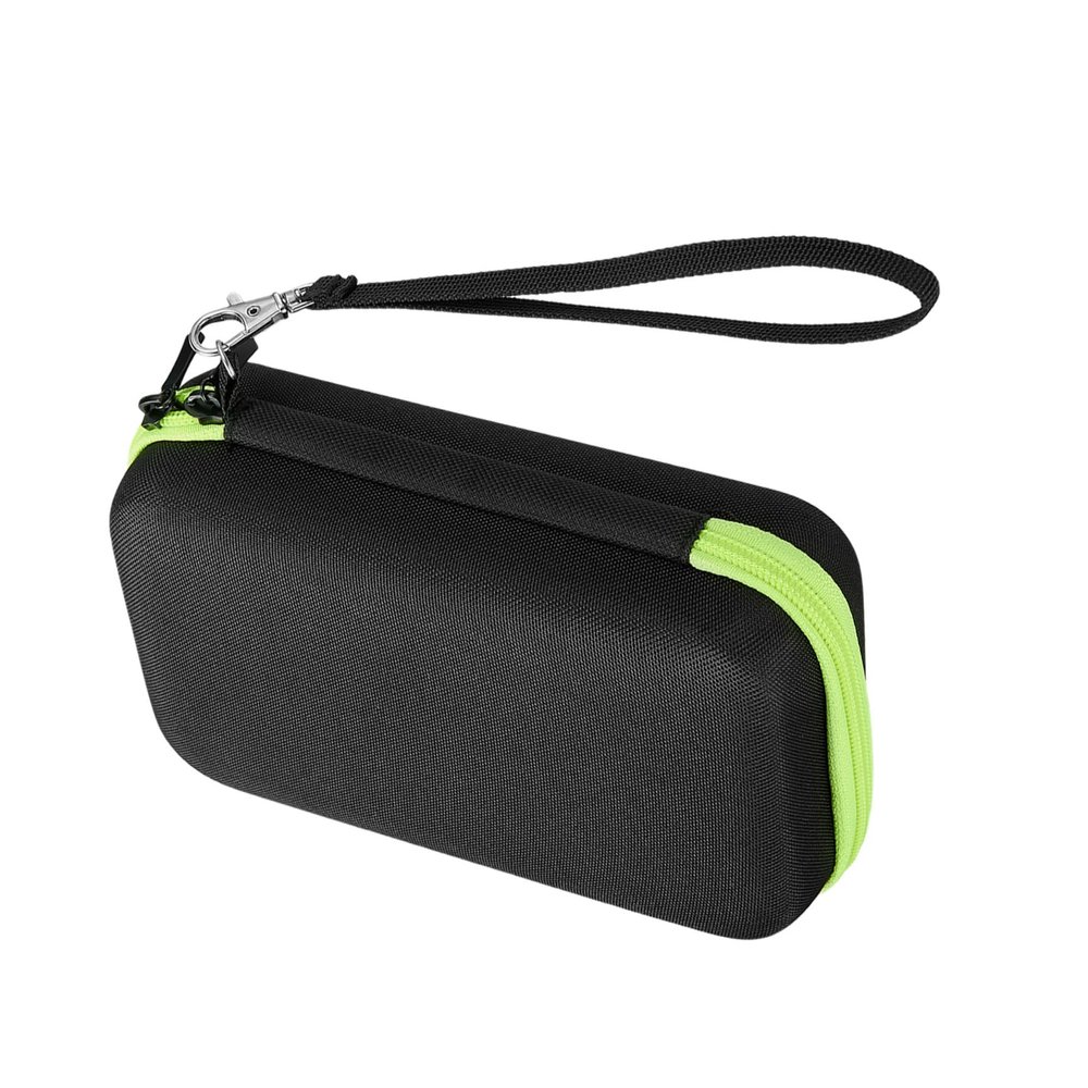 Alipis Shockproof Bag for Portable Eva Protective Case with Lanyard Black and Green Suitable for Home Use