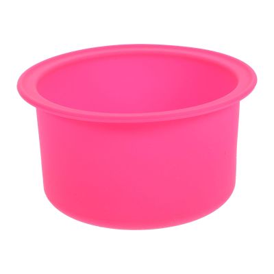 ABOOFAN Silicone Wax Warmer Liner Pink Flat Bottom Design Reusable Easy Clean Wax Heater Inner Pot for Hair Removal