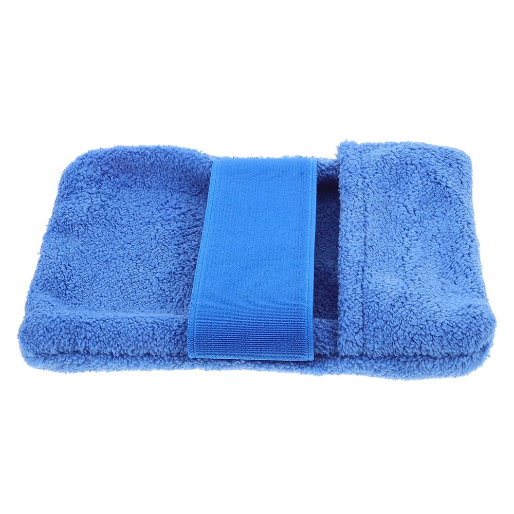 Ipetboom Sand Wipe off Gloves Stylish Blue Nylon and Lint Material Skin-friendly Easy to Clean Beach Sand Remover for Camping Sites and Beaches