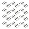 ADOCARN Hook Tape Buttons Compression Force Adjustable Elastic Buckles Aluminum Buckles 100pcs Fasteners White for Sewing Crafts and Fixing view 1