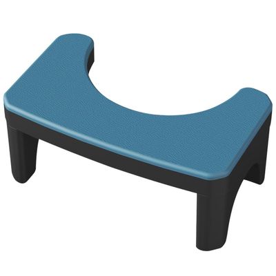 MALUGOGO Toilet Foot Stool Bathroom Squatting Footstool Blue Pp Compact Strong Bearing Capacity Simple Style Step Stool for Adults Bathroom Use