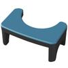 MALUGOGO Toilet Foot Stool Bathroom Squatting Footstool Blue Pp Compact Strong Bearing Capacity Simple Style Step Stool for Adults Bathroom Use view 1