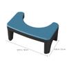 MALUGOGO Toilet Foot Stool Bathroom Squatting Footstool Blue Pp Compact Strong Bearing Capacity Simple Style Step Stool for Adults Bathroom Use view 2