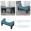 MALUGOGO Toilet Foot Stool Bathroom Squatting Footstool Blue Pp Compact Strong Bearing Capacity Simple Style Step Stool for Adults Bathroom Use view 3