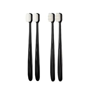 2/4/8pcs Toothbrush Ultra-fine Soft Protect Gum Health Travel Portable Tooth Brush Oral Hygiene Tools(4pcs Black Mix)