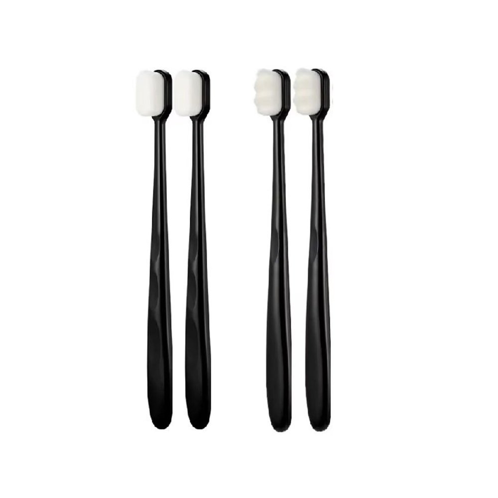2/4/8pcs Toothbrush Ultra-fine Soft Protect Gum Health Travel Portable Tooth Brush Oral Hygiene Tools(4pcs Black Mix)