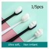 2/4/8pcs Toothbrush Ultra-fine Soft Protect Gum Health Travel Portable Tooth Brush Oral Hygiene Tools(4pcs Black Mix) view 3