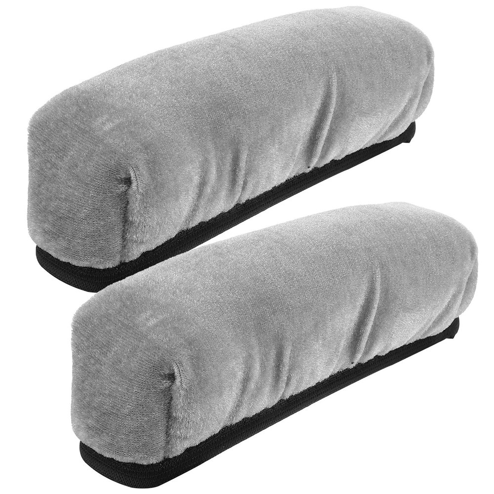 SWETRACE 2pcs Elastic Forearm Crutch Pads Velour Fabric Sponge Anti-Scratch Portable Crutch Cushions for Armpits Comfortable Soft Covers for Elderly Use