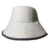 ALCXAZS Lightweight Sauna Hat Anti Heat Headgear Wool Felt Relaxing in Spa Or Sauna ADVANTAGESauna Hat Protects Head and Hair Overheating Wool Felt Anti Heat Russian Headgear, White view 1